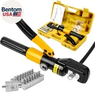 Hydraulic Crimping Tool 10 Ton Battery Cable Crimper 12AWG 2/0 With 9 Dies New. Price: $57.03.