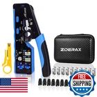 Zoerax All-in-one Ethernet Crimping Tool Kit With Wire Stripper, 10XCAT7 RJ45 Pa New. Price: $53.09.