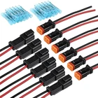 Pin Deutsch Connector Kit - Wire Dt Pigtail Black 6 Sets ST9020 Car Waterp New. Price: $37.00.