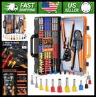 Preciva Ferrule Crimping Tool Kit With Wire Stripper And 1375 Connectors New. Price: $98.99.