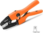 Crimping Tool For 90 Flag Terminals 22/14 Awg 0.5MM/2.5MM Ratchet Crimper Hd New. Price: $31.39.